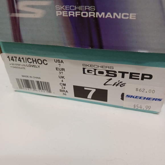 🔥 Skechers Go Step Lite Lovely Shoes Chocolate size 7 - Picture 6 of 10
